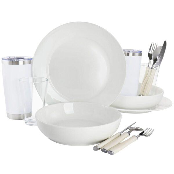 Gibson Home Nobella 14 Piece Fine Ceramic Dinnerware Set