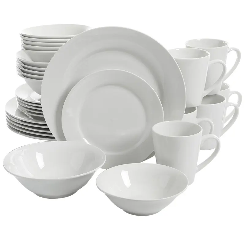 Gibson Home Noble Court 30 Piece Ceramic Dinnerware Set - Image 4