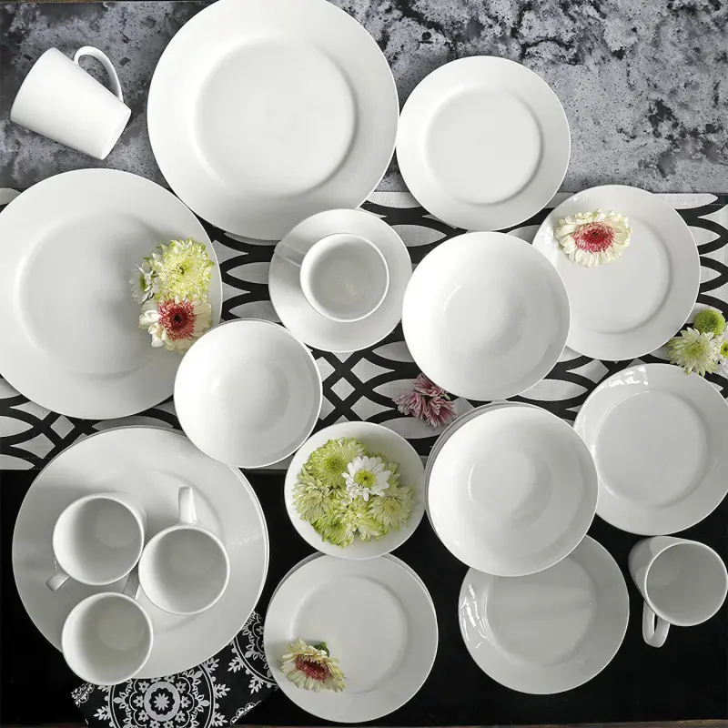 Gibson Home Noble Court 30 Piece Ceramic Dinnerware Set - Image 3