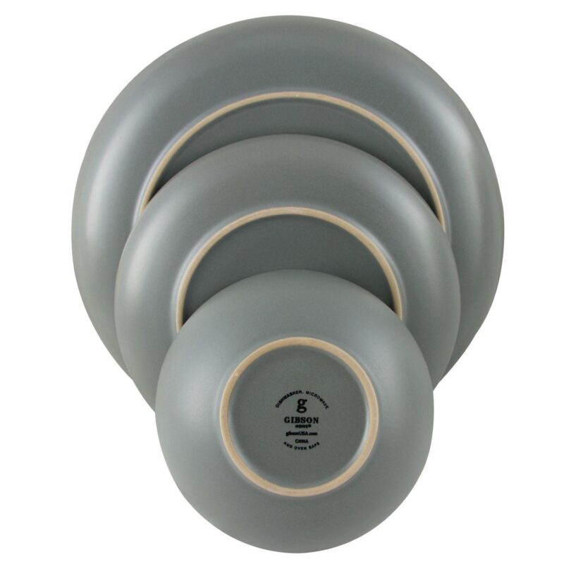 Gibson Home Rockaway 12 Piece Stoneware Dinnerware Set - Image 2