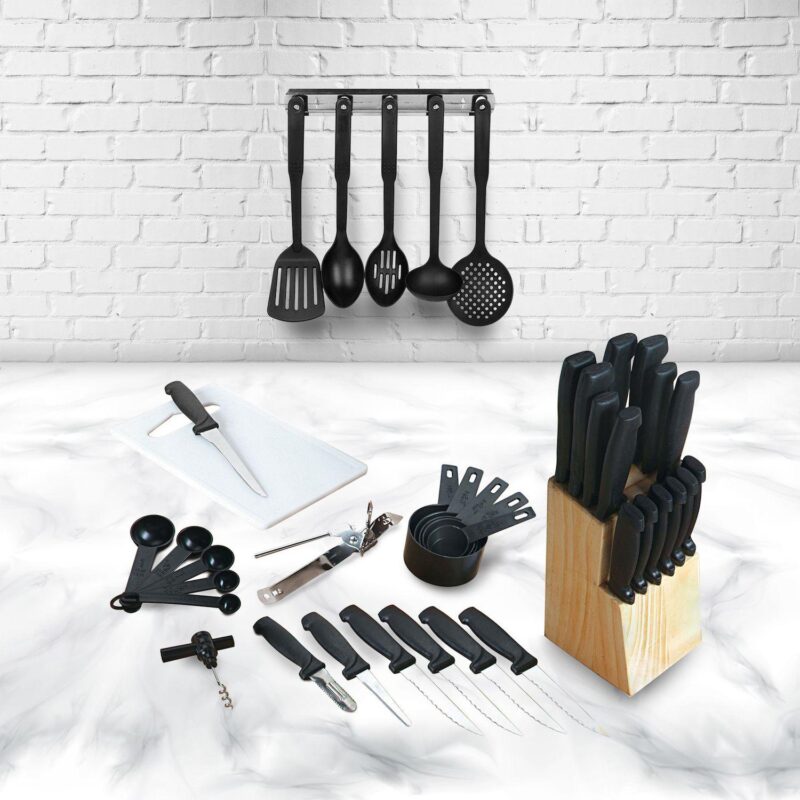 Gibson Home Total Kitchen 41-Piece Cutlery Combo Set - Image 2