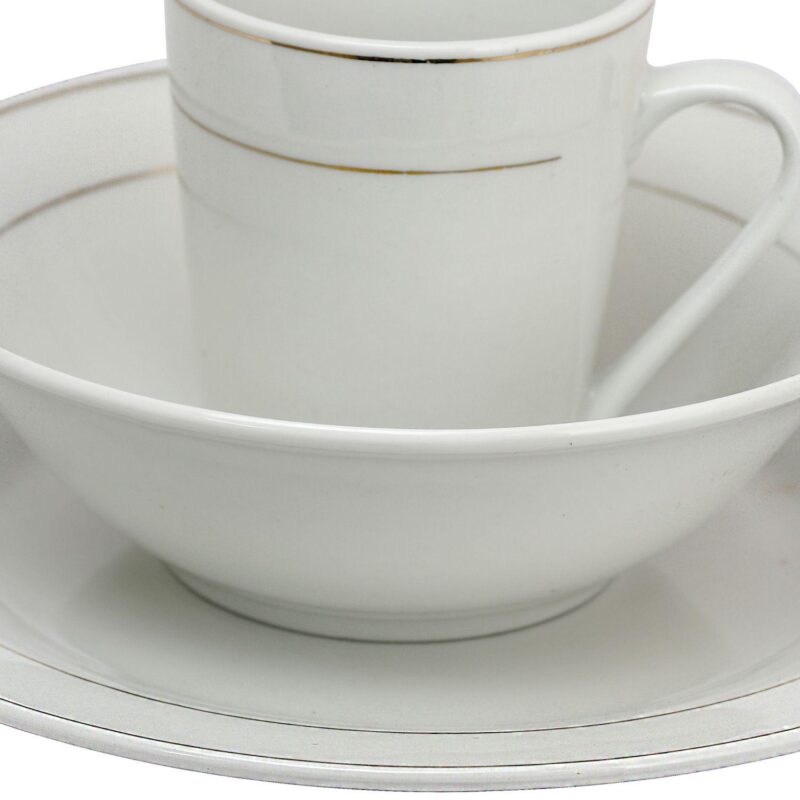 Gibson Home Tuxedo Deluxe 12-Piece Dinnerware Set - Image 3
