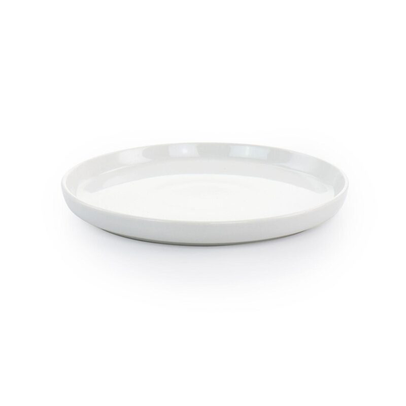 Gibson Home White Deco 16 Piece Fine Ceramic Dinnerware Set - Image 4