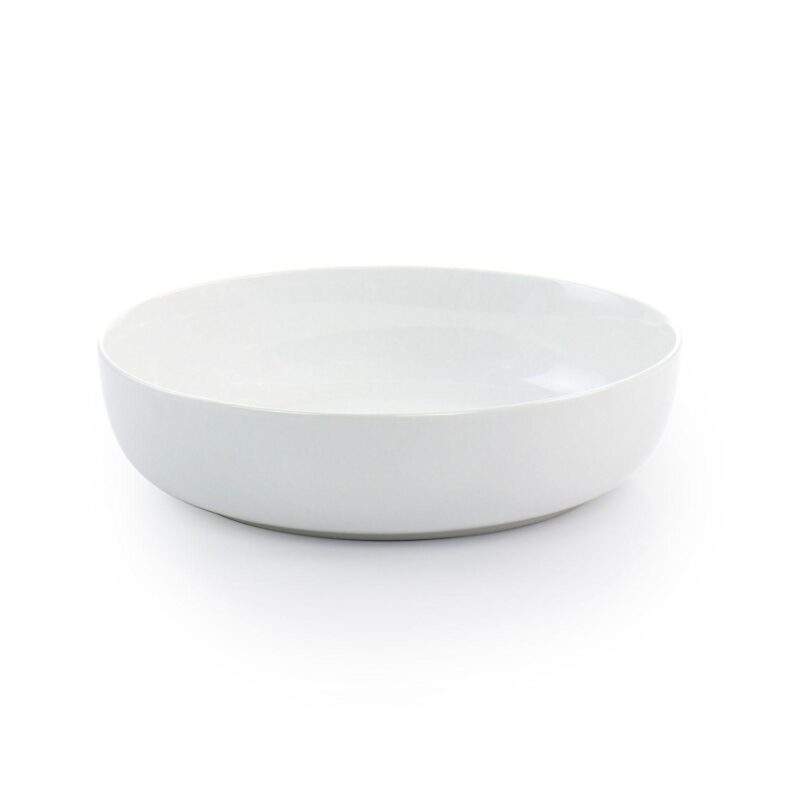 Gibson Home White Deco 16 Piece Fine Ceramic Dinnerware Set - Image 5