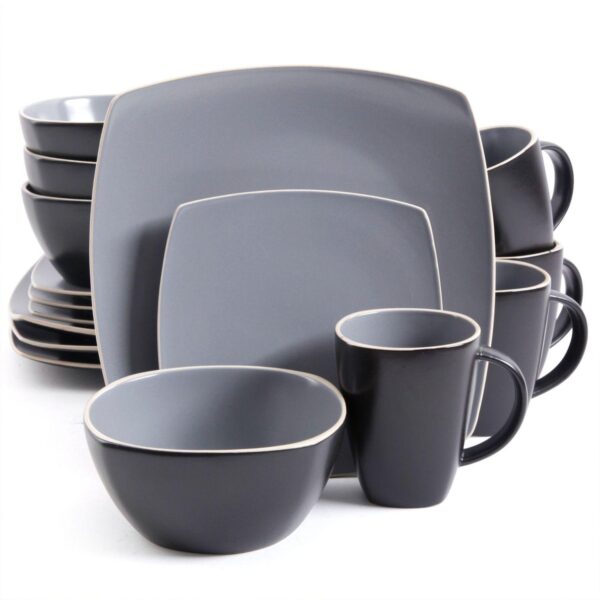 Gibson Soho Lounge Matte 16-Piece Dinnerware Set