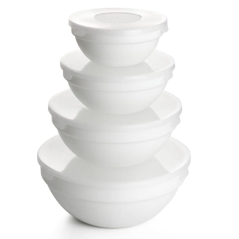 Gibson Ultra 36 Piece Tempered Opal Glass Combo Dinnerware Set in White - Image 3