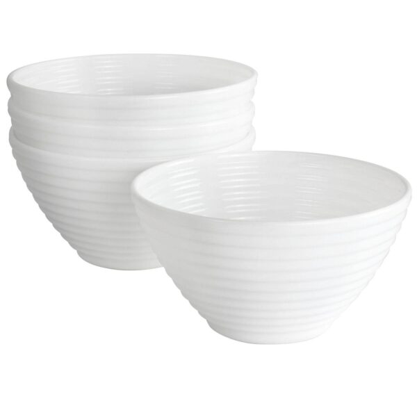 Gibson Ultra Patio 4 Piece Tempered Opal Glass Dessert Bowl Set