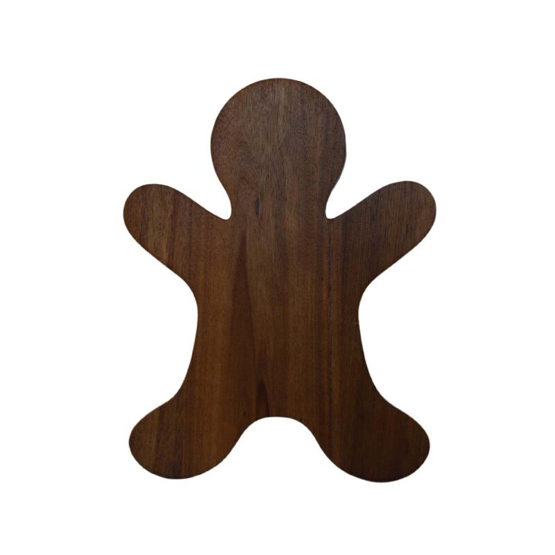 Gingerbread Man Acacia Wood Board - Image 3