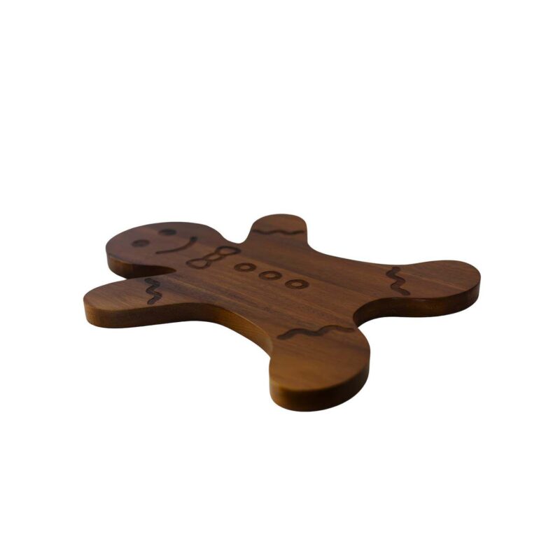 Gingerbread Man Acacia Wood Board - Image 2