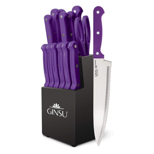 Ginsu Kiso 14-pc. Black Knife Block Set