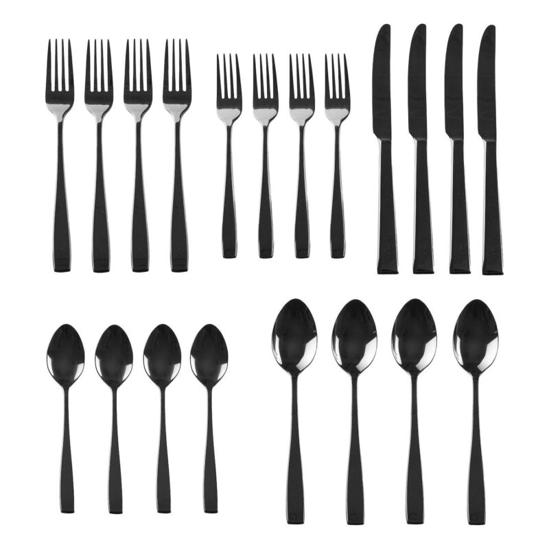 Godinger Silver Flagstaff Mirrored Stainless Steel 20 Piece Flatware Set, Service For 4 - Image 4