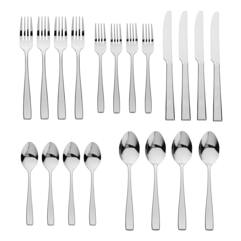 Godinger Silver Flagstaff Mirrored Stainless Steel 20 Piece Flatware Set, Service For 4 - Image 2