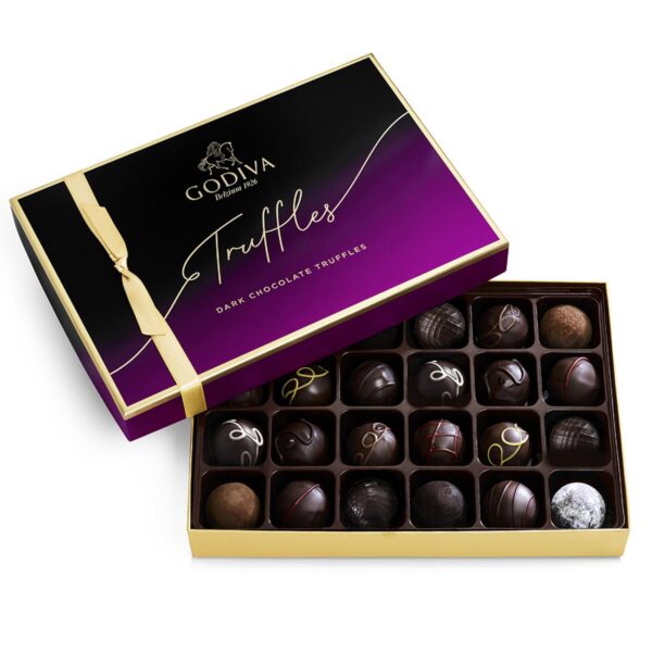 Godiva 24-Piece Dark Chocolate Truffles Gift Box