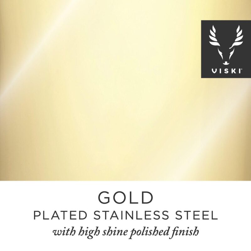 Gold Heavyweight Cocktail Shaker by Viski - Image 5