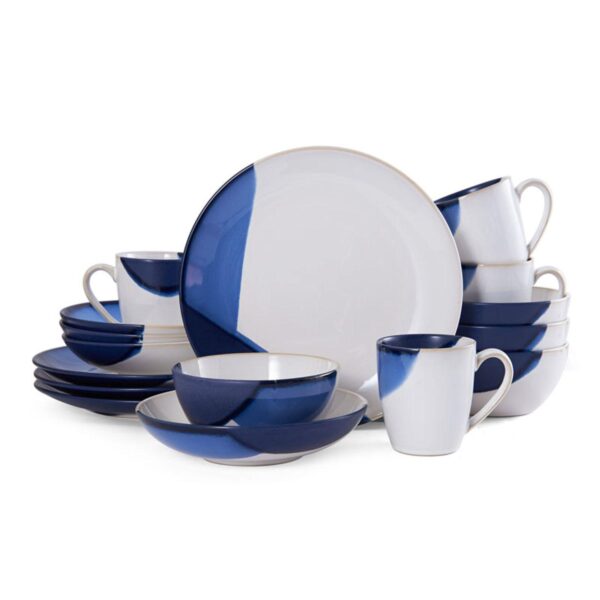 Gourmet Basics Caden Blue 16-pc. Dinnerware Set