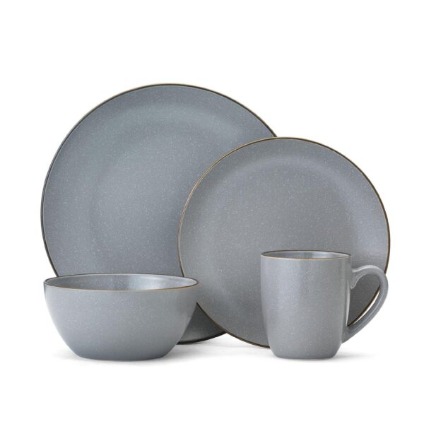 Gourmet Basics Juliana Gray Speckling 16-pc. Dinnerware Set