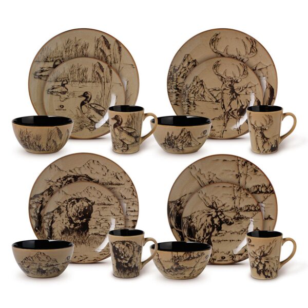 Gourmet Basics Mossy Oak 16-pc. Dinnerware Set