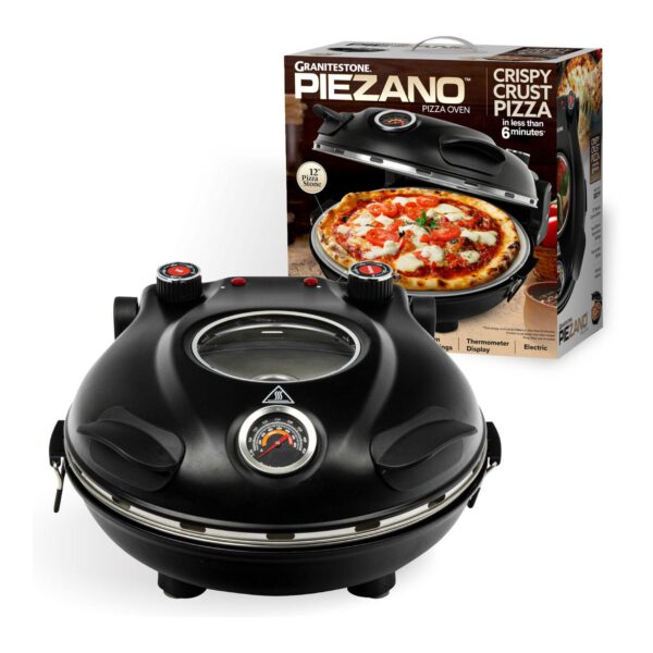 Granitestone 12 in. Ceramic Bake Stone Electric Pizza Oven