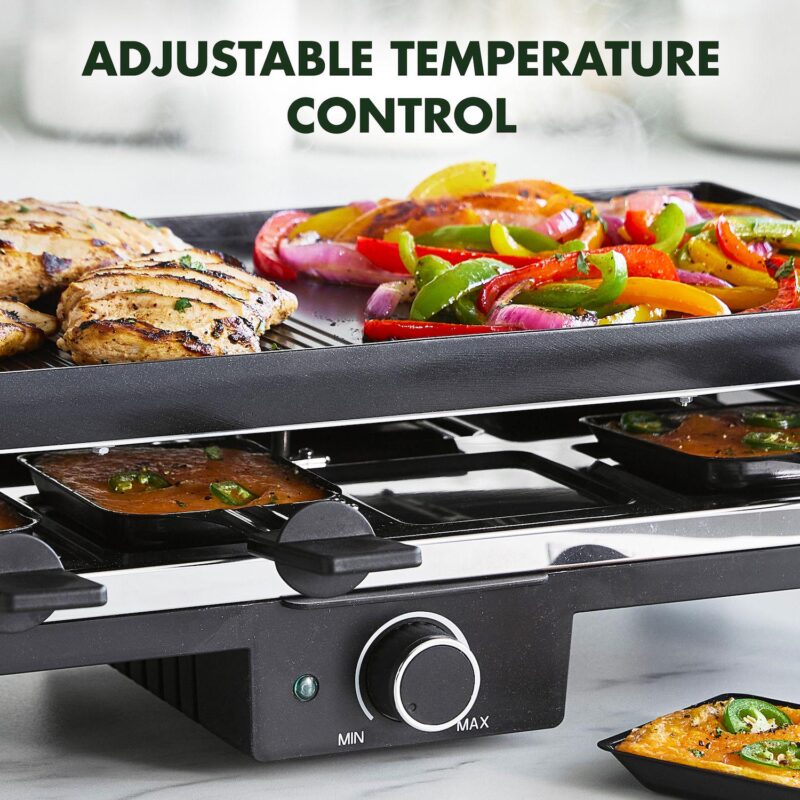 GreenPan Electrics PFAS-Free Ceramic Nonstick Reversible Grill, Griddle and Raclette - Image 10