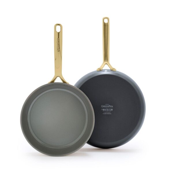 GreenPan GP5 Colors 2-Piece Hard Anodized Ceramic Non-Stick Frying Pan Set