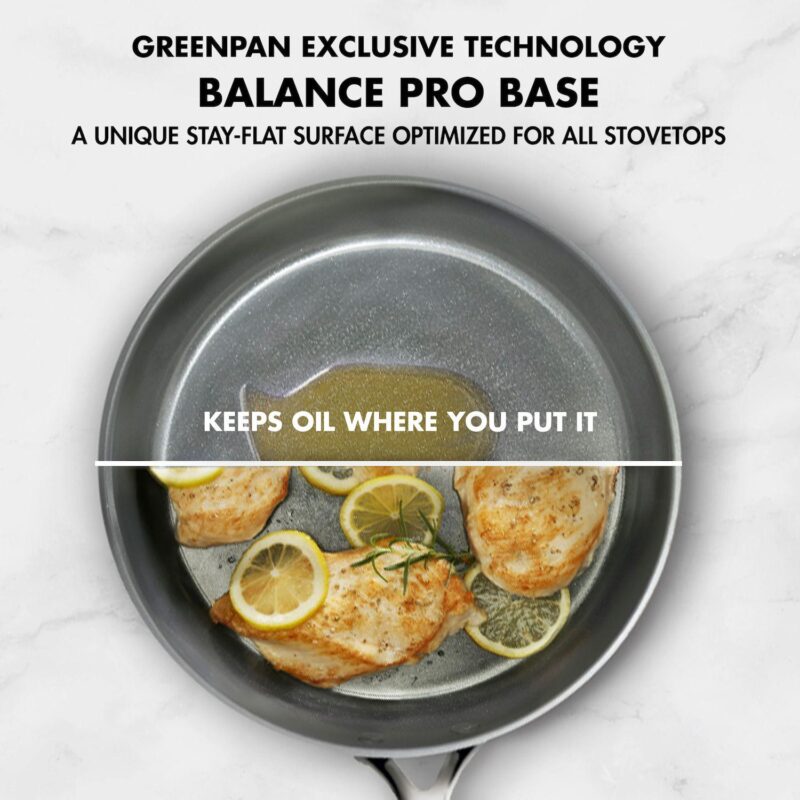GreenPan GP5 Hard-Anodized Aluminum Healthy Ceramic Nonstick 9.5-in. and 11-in. 2-pc. Frying Pan Skillet Set - Image 8