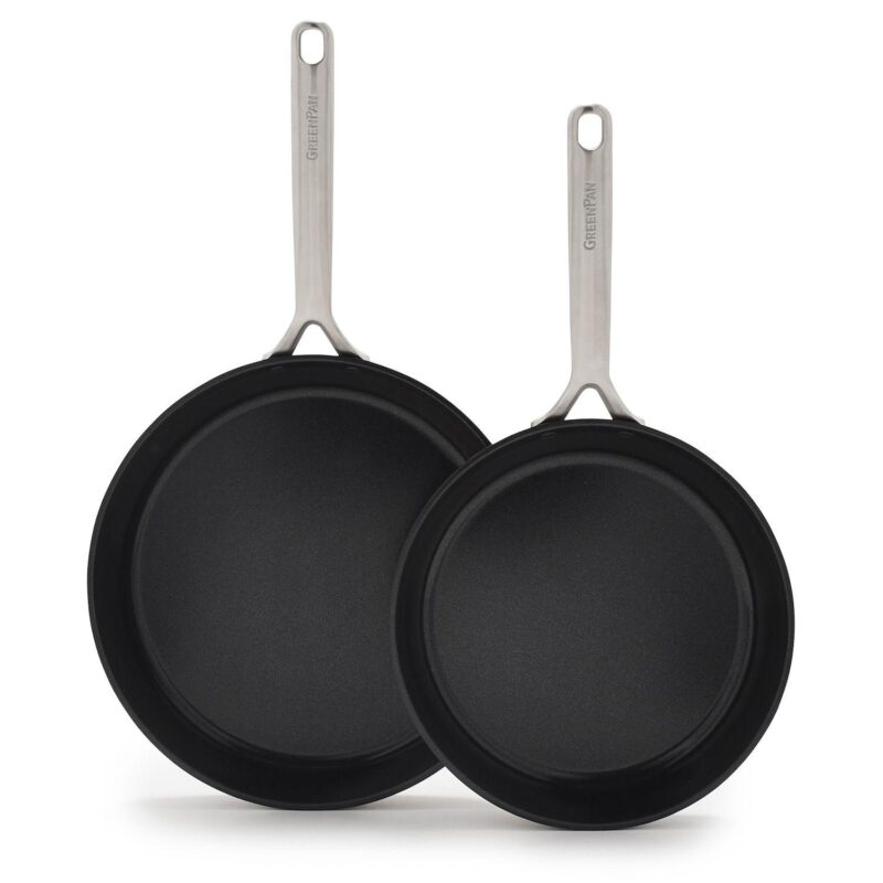 GreenPan GP5 Hard-Anodized Aluminum Healthy Ceramic Nonstick 9.5-in. and 11-in. 2-pc. Frying Pan Skillet Set - Image 11