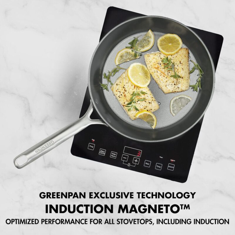 GreenPan GP5 Hard-Anodized Aluminum Healthy Ceramic Nonstick 9.5-in. and 11-in. 2-pc. Frying Pan Skillet Set - Image 9