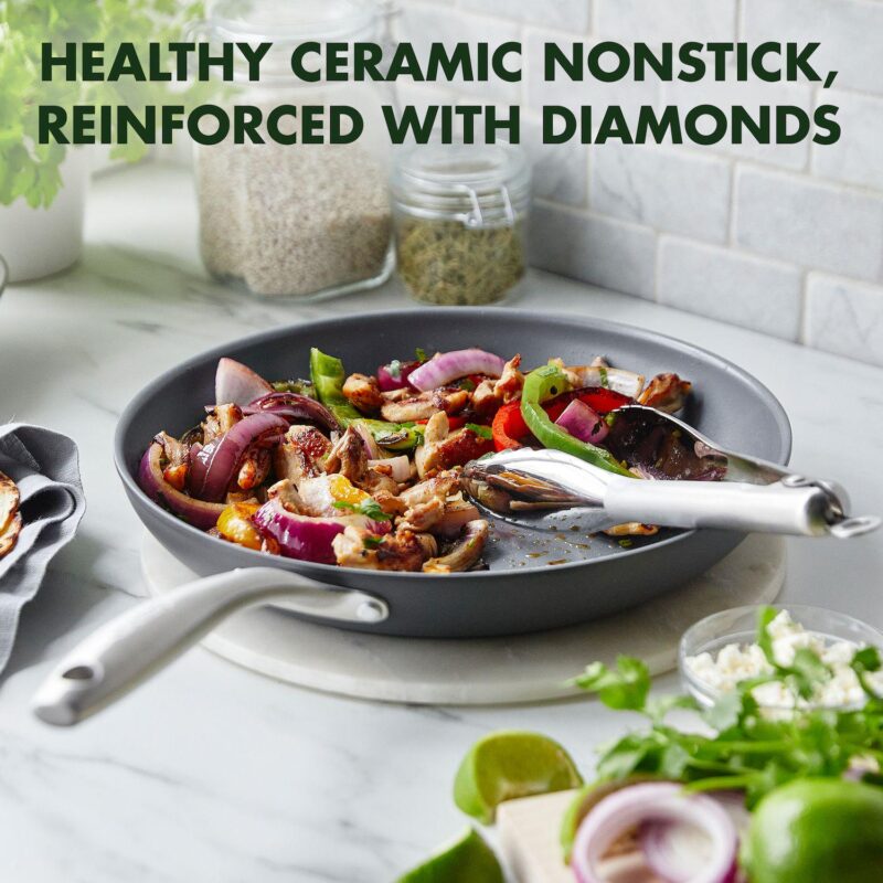 GreenPan Lima 12.5-in. Ceramic Nonstick Wok - Image 2