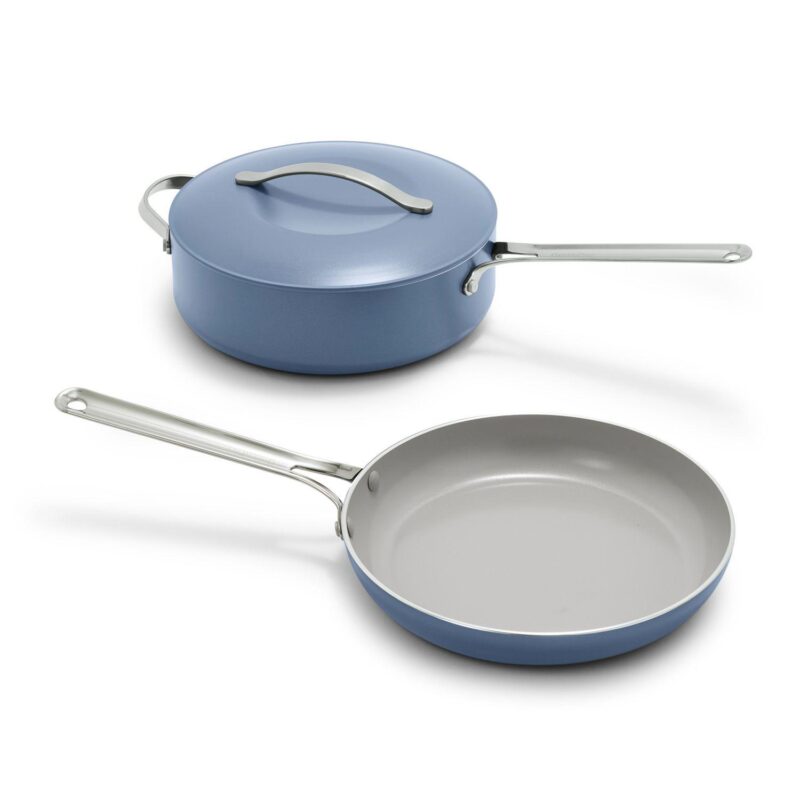 GreenPan Nova 3-pc. Healthy Ceramic Nonstick Cookware Set 10-in. Frypan and 4.37-qt. Saut Pan with Lid - Image 12
