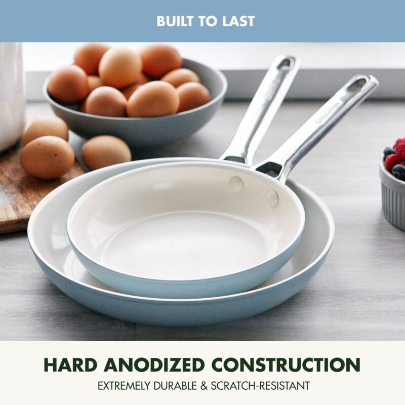 GreenPan Padova Pro 2Pc Ceramic NonStick Frying Pan Set - Image 3