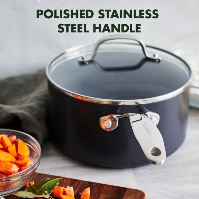 GreenPan Valencia Pro Ceramic Nonstick 2-qt. Saucepan - Image 7