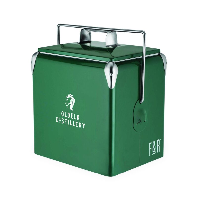Green Vintage Metal Cooler by Foster and Rye - Image 3