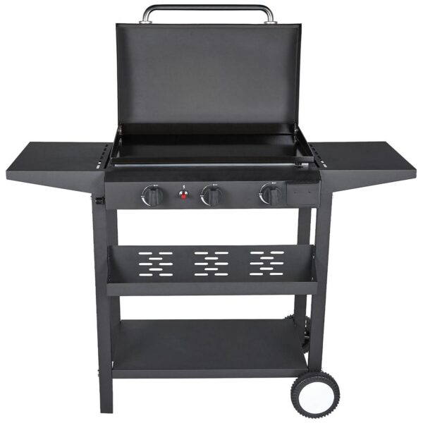 HONGGE 3-Burner Propane Flat Top Gas Grill Griddle, for BBQ, Camping