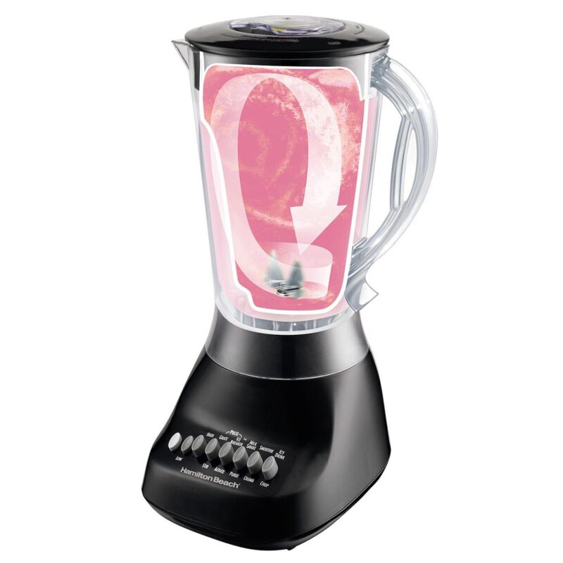 Hamilton Beach 10 Speed 56 Ounce Plastic Jar Smooth Blender in Black - Image 2