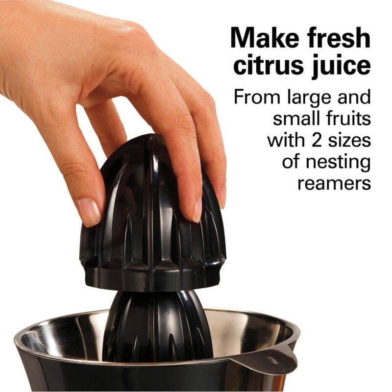 Hamilton Beach 2 Cup Electric Citrus Juicer With Salad Dressing Mixer - Image 4