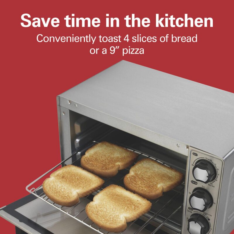 Hamilton Beach 4 Slice Broiler Toaster Oven - Image 2