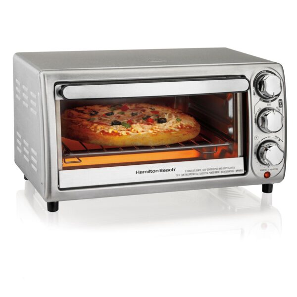 Hamilton Beach 4-Slice Stainless Steel Toaster Oven