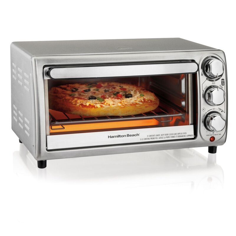 Hamilton Beach 4-Slice Stainless Steel Toaster Oven
