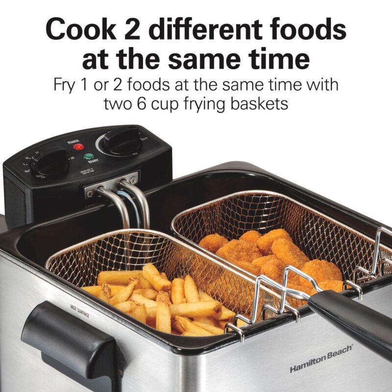 Hamilton Beach 5-qt. Dual Deep Fryer - Image 4