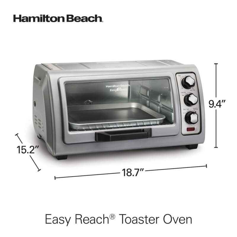 Hamilton Beach 6-Slice Easy Reach Toaster Oven - Image 7