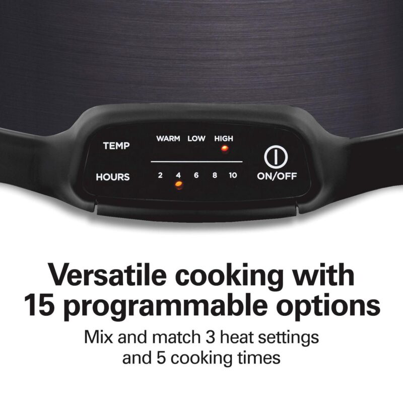 Hamilton Beach 7-qt. Programmable Slow Cooker with Party Dipper Food Warmer - Image 2