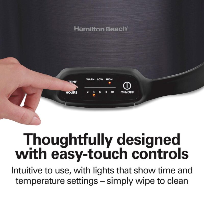 Hamilton Beach 7-qt. Programmable Slow Cooker with Party Dipper Food Warmer - Image 7