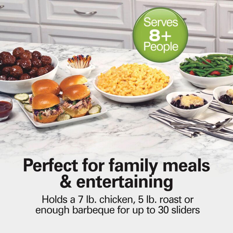 Hamilton Beach 7-qt. Programmable Slow Cooker with Party Dipper Food Warmer - Image 4