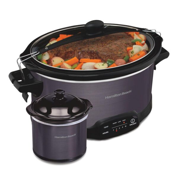 Hamilton Beach 7-qt. Programmable Slow Cooker with Party Dipper Food Warmer