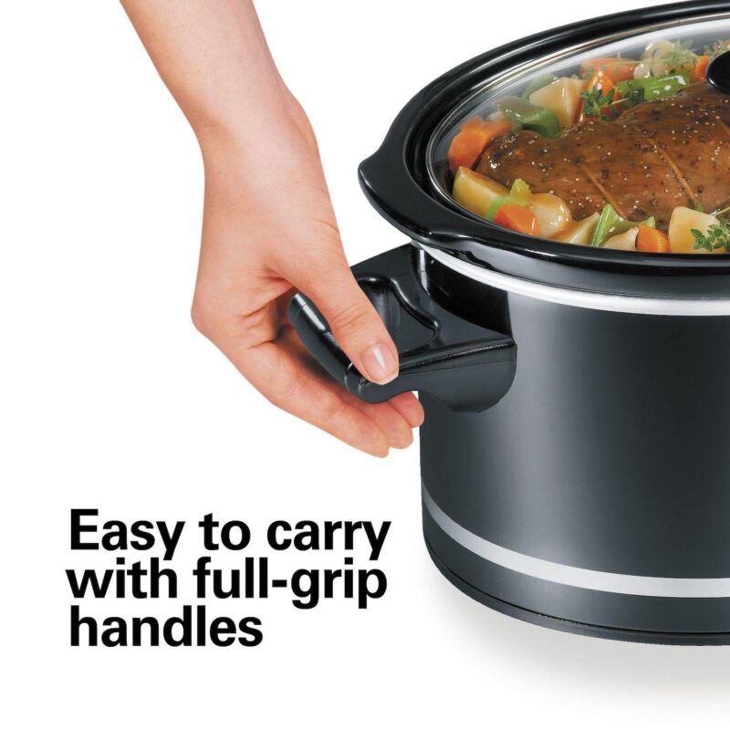 Hamilton Beach 8 Qt Slow Cooker with Lid Rest - Image 4
