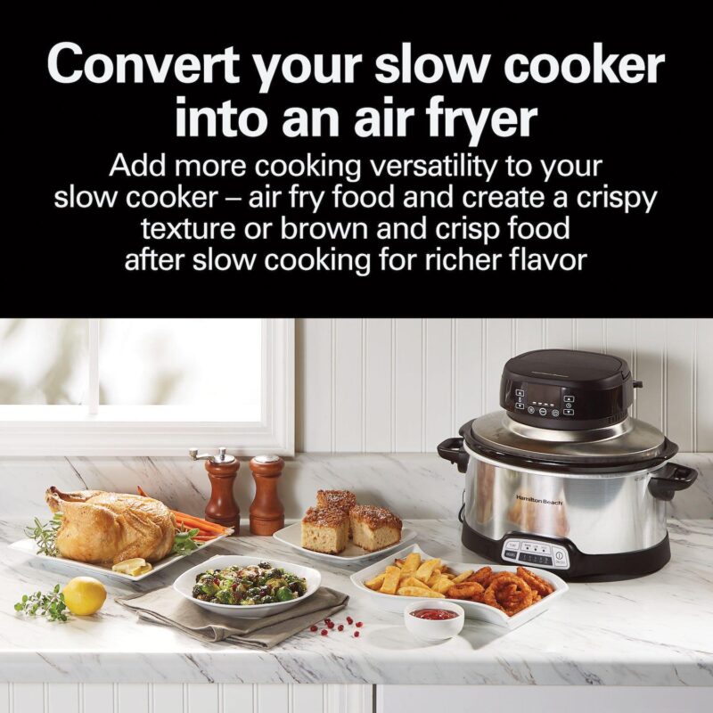 Hamilton Beach Air Fryer Lid for 6-qt. Oval Slow Cookers - Image 3