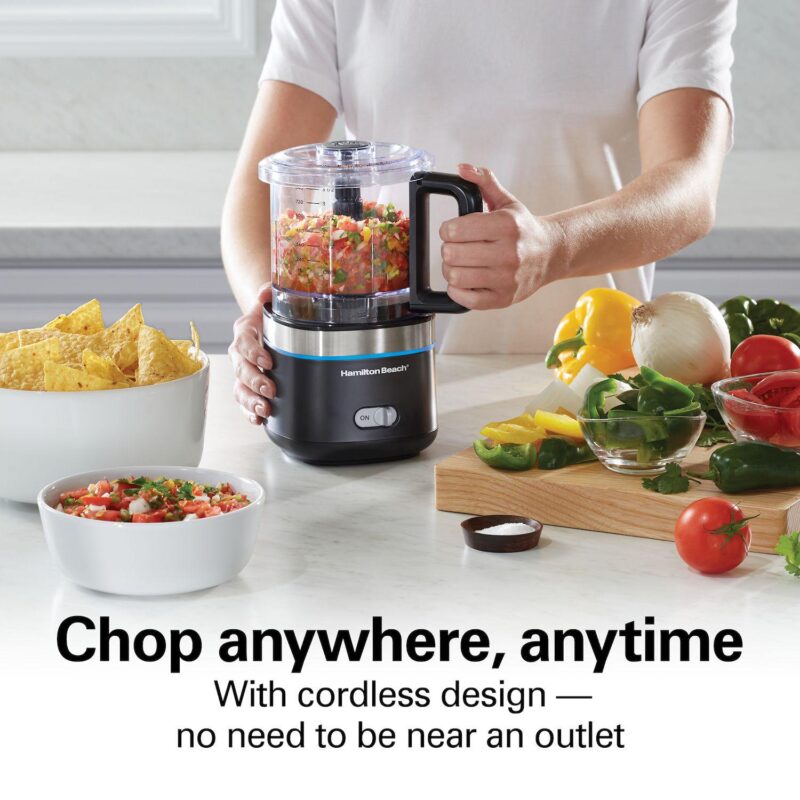 Hamilton Beach Cordless 4 Cup Food Chopper - Image 2