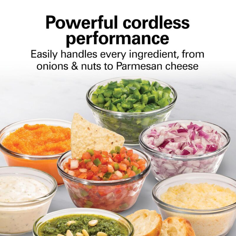 Hamilton Beach Cordless 4 Cup Food Chopper - Image 4