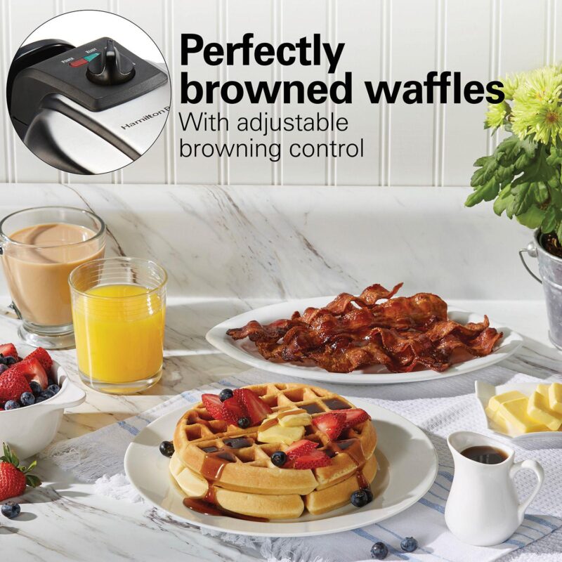 Hamilton Beach Durathon Belgian Waffle Maker - Image 4