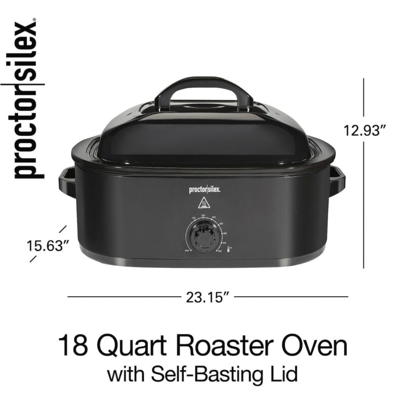 Hamilton Beach Proctor Silex 18-qt. Roaster Oven Black - Image 8